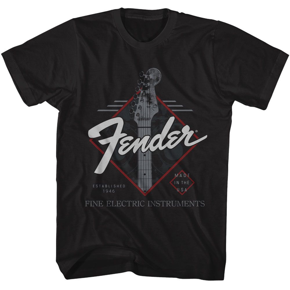 Fender Black Adult S/S Tshirt