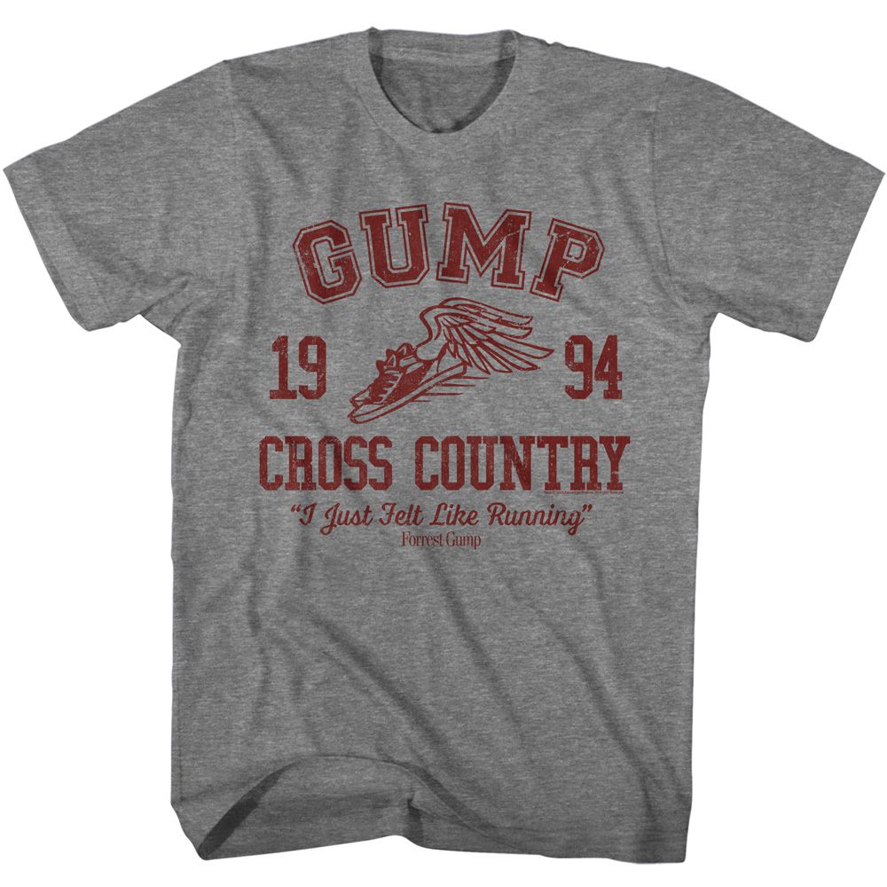Forrest Gump Graphite Heather Adult Short Sleeve Tshirt