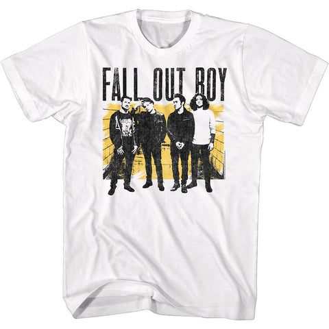 Fall Out Boy White Adult S/S Tshirt