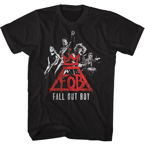 Fall Out Boy Black Adult S/S Tshirt