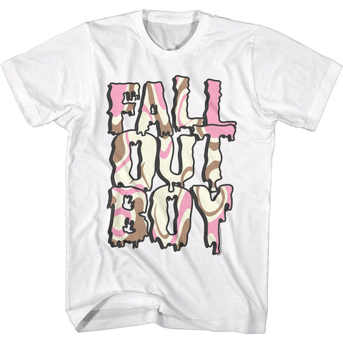 Fall Out Boy White Adult S/S Tshirt