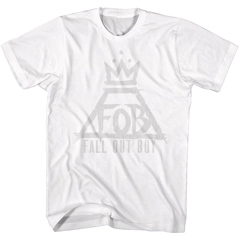 Fall Out Boy White Adult S/S Tshirt