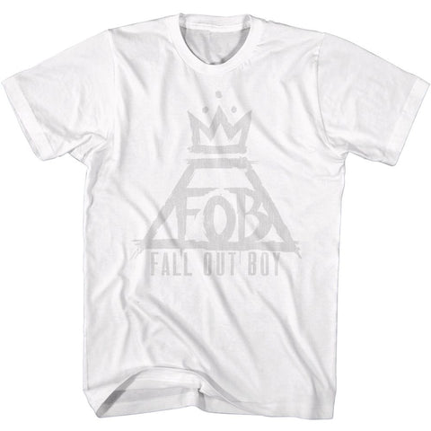 Fall Out Boy White Adult S/S Tshirt