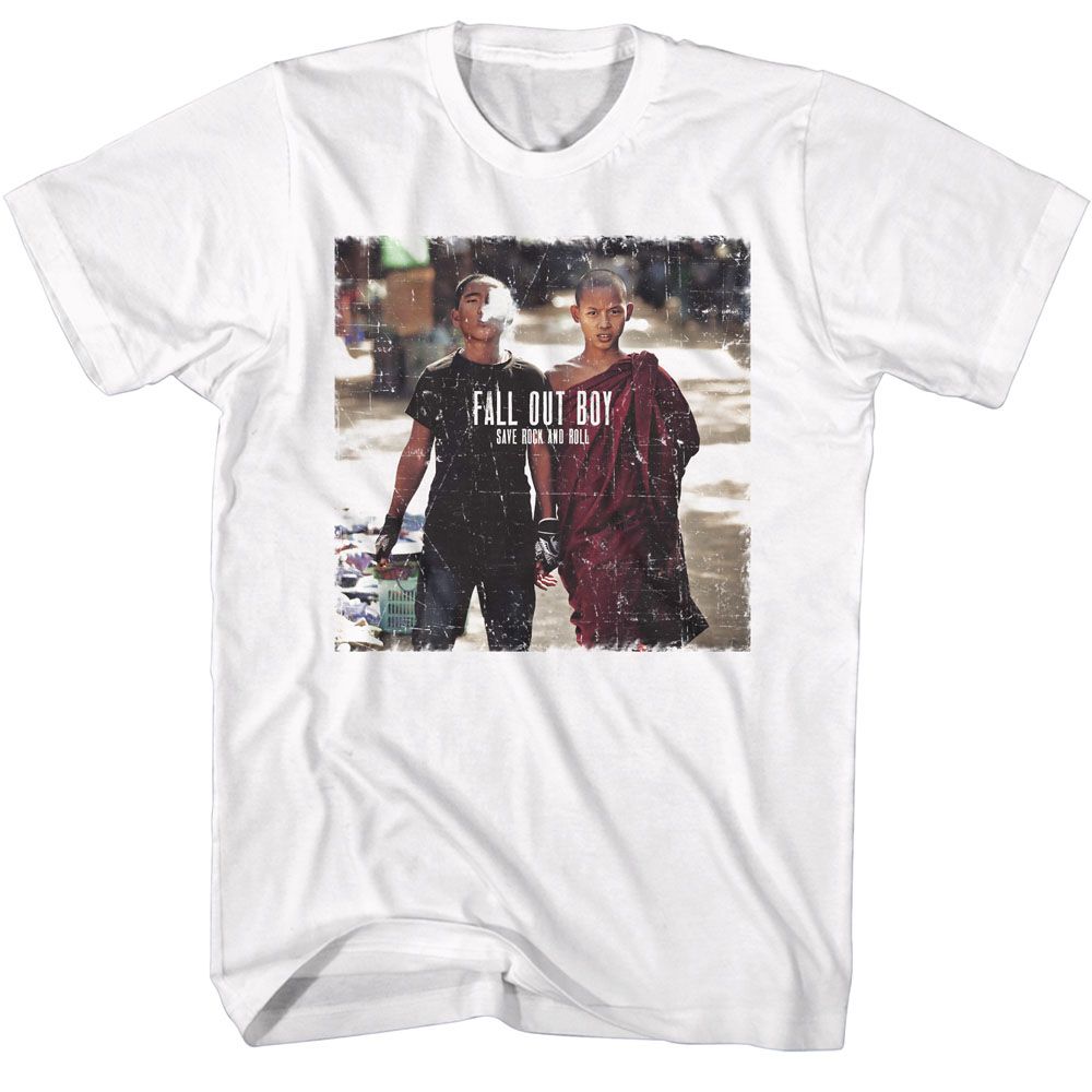 Fall Out Boy White Adult S/S Tshirt