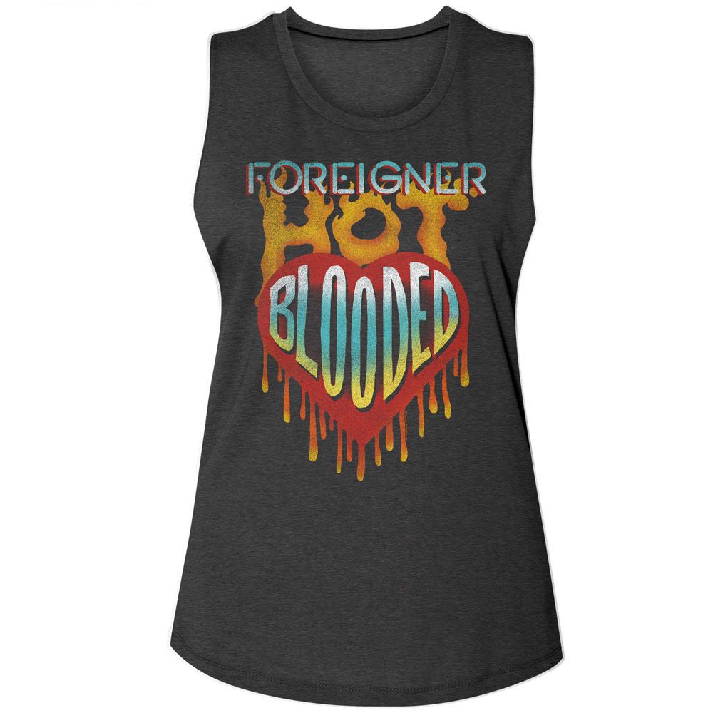 Foreigner Charcoal Ladies N/A Muscle Tank