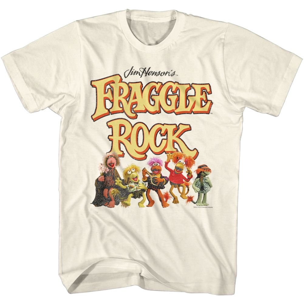 Fraggle Rock Natural Adult Short Sleeve Tshirt