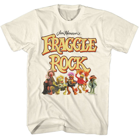 Fraggle Rock Natural Adult Short Sleeve Tshirt