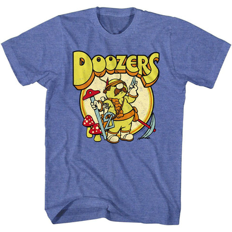 Fraggle Rock Royal Heather Adult Short Sleeve Tshirt