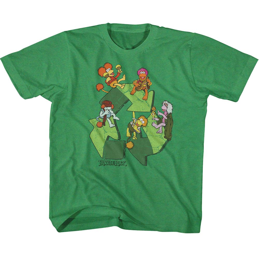 Fraggle Rock Vintage Green Toddler Short Sleeve Tshirt