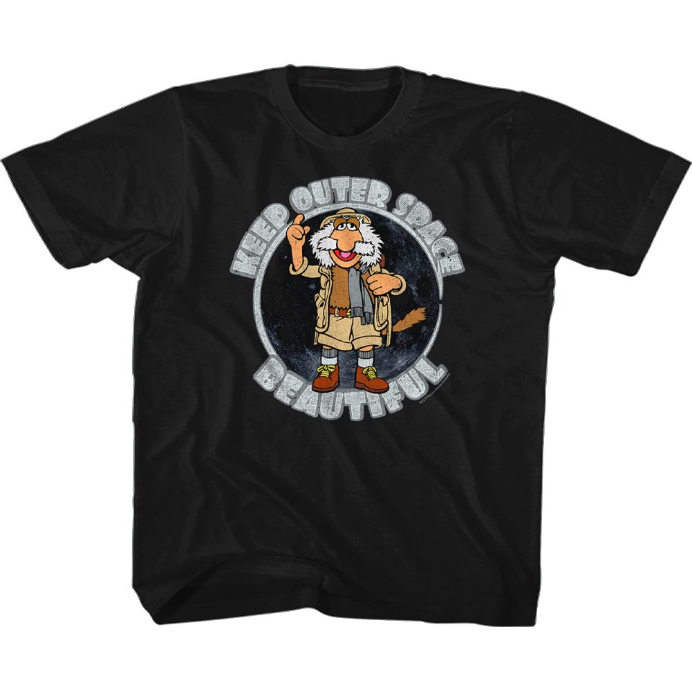 Fraggle Rock Black Youth Short Sleeve Tshirt