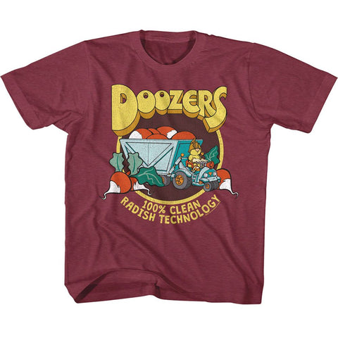 Fraggle Rock Vintage Burgundy Toddler Short Sleeve Tshirt