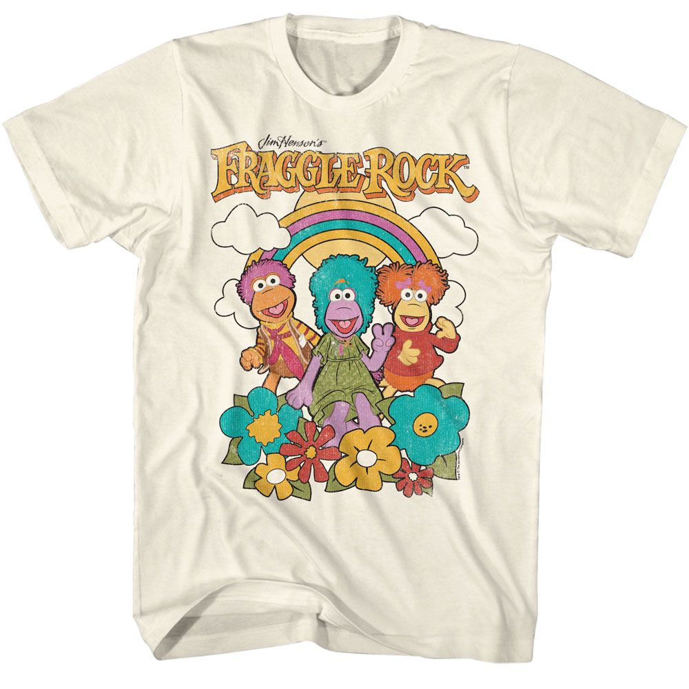 Fraggle Rock Natural Adult Short Sleeve Tshirt