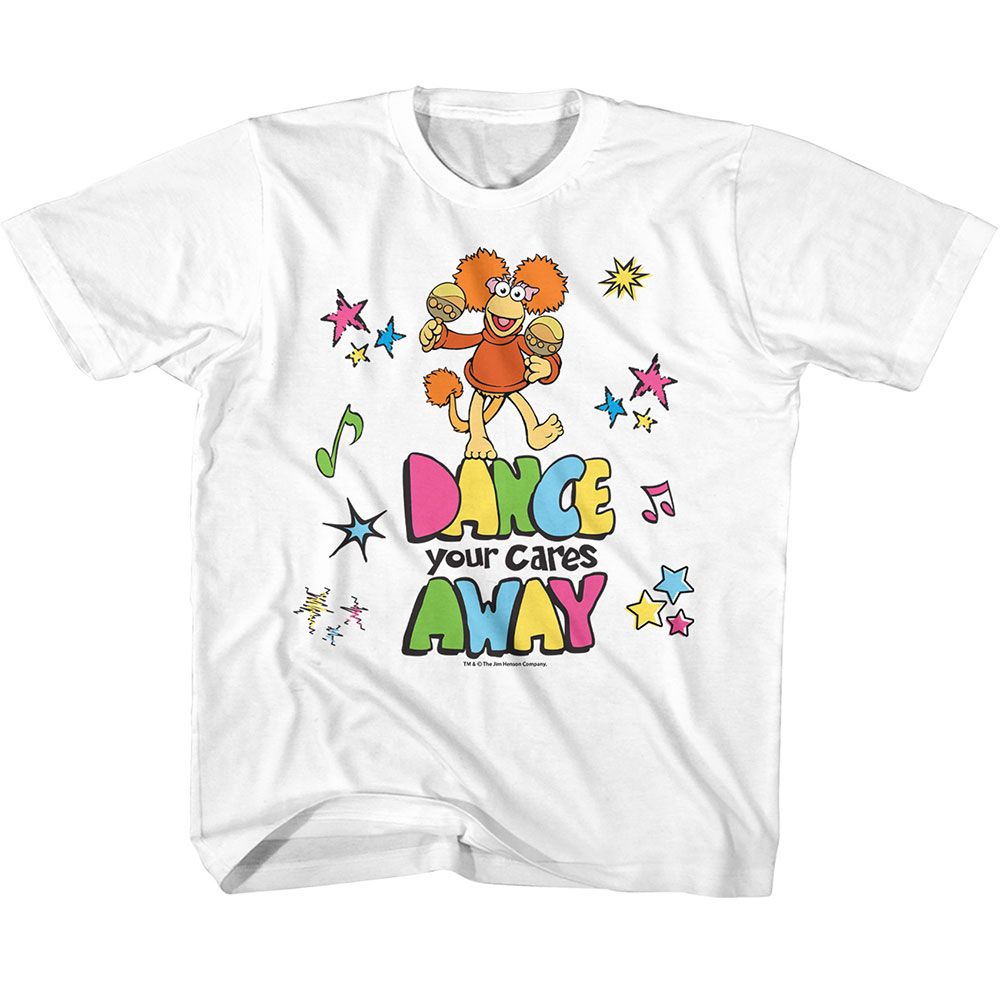 Fraggle Rock White Youth Short Sleeve Tshirt