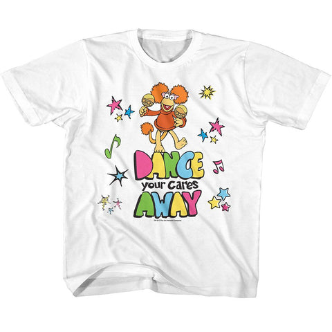 Fraggle Rock White Youth Short Sleeve Tshirt