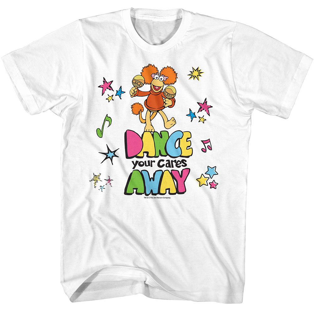 Fraggle Rock White Adult Short Sleeve Tshirt