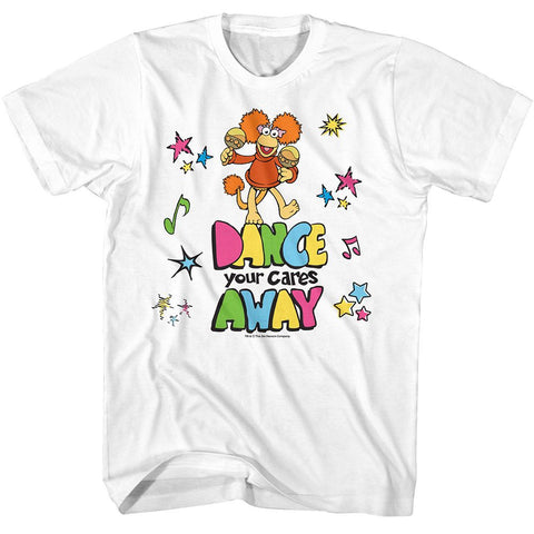 Fraggle Rock White Adult Short Sleeve Tshirt