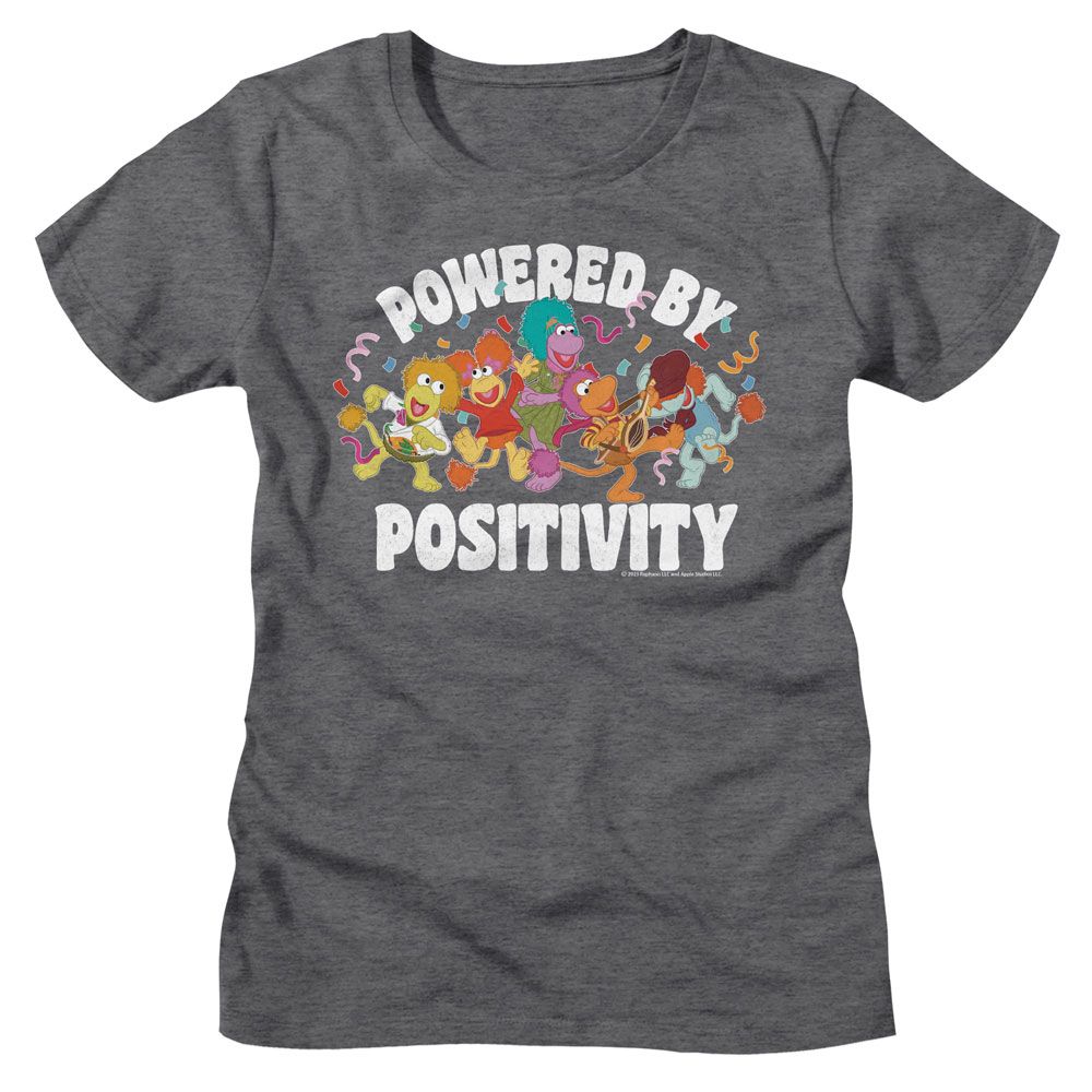 Fraggle Rock Deep Heather Ladies Short Sleeve Tshirt