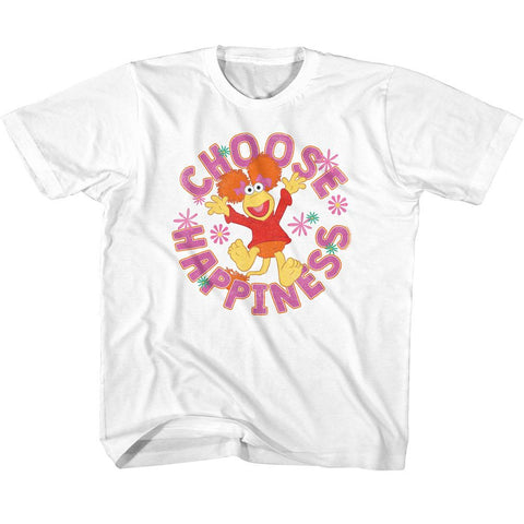 Fraggle Rock White Youth Short Sleeve Tshirt