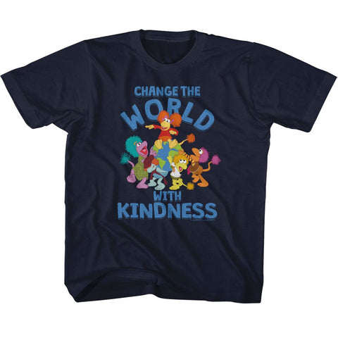 Fraggle Rock Navy Youth Short Sleeve Tshirt
