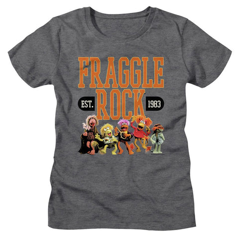 Fraggle Rock Deep Heather Ladies Short Sleeve Tshirt
