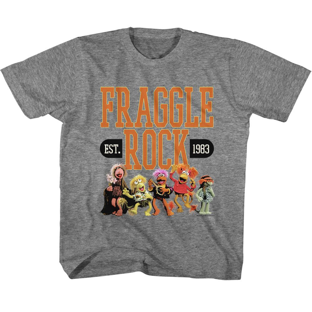 Fraggle Rock Graphite Heather Toddler Short Sleeve Tshirt