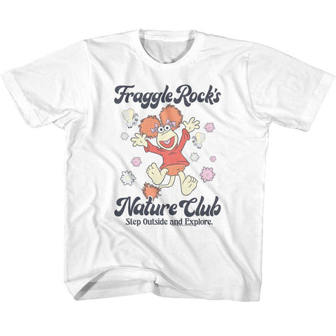 Fraggle Rock White Youth Short Sleeve Tshirt