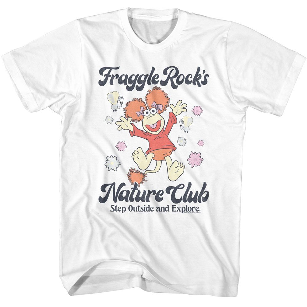 Fraggle Rock White Adult Short Sleeve Tshirt