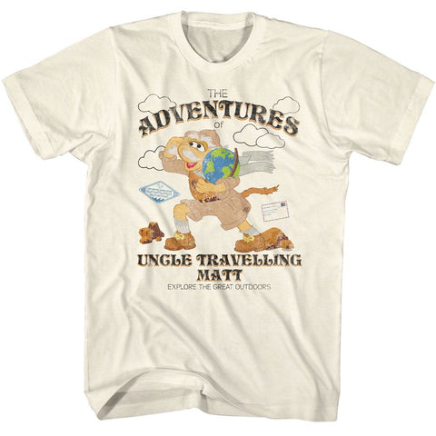 Fraggle Rock Natural Adult Short Sleeve Tshirt