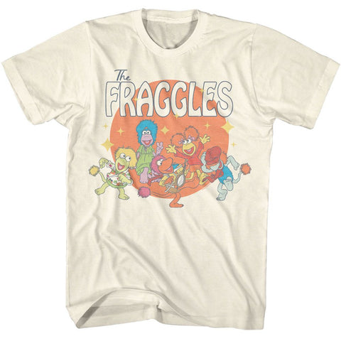 Fraggle Rock Natural Adult Short Sleeve Tshirt