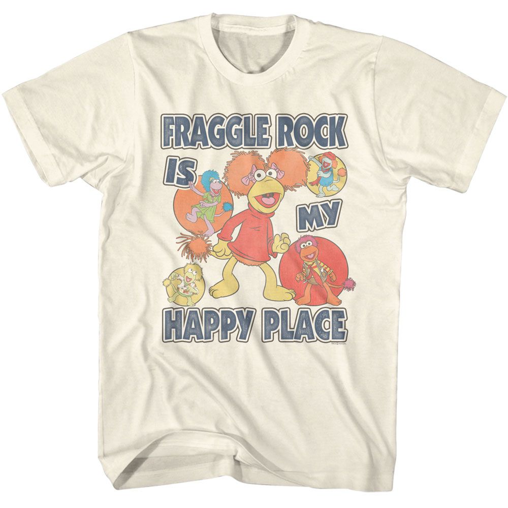 Fraggle Rock Natural Adult Short Sleeve Tshirt