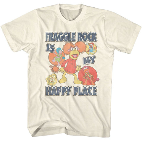 Fraggle Rock Natural Adult Short Sleeve Tshirt