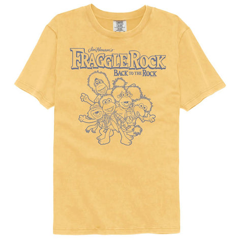Fraggle Rock Mustard Adult Short Sleeve Comfort Color Tshirt