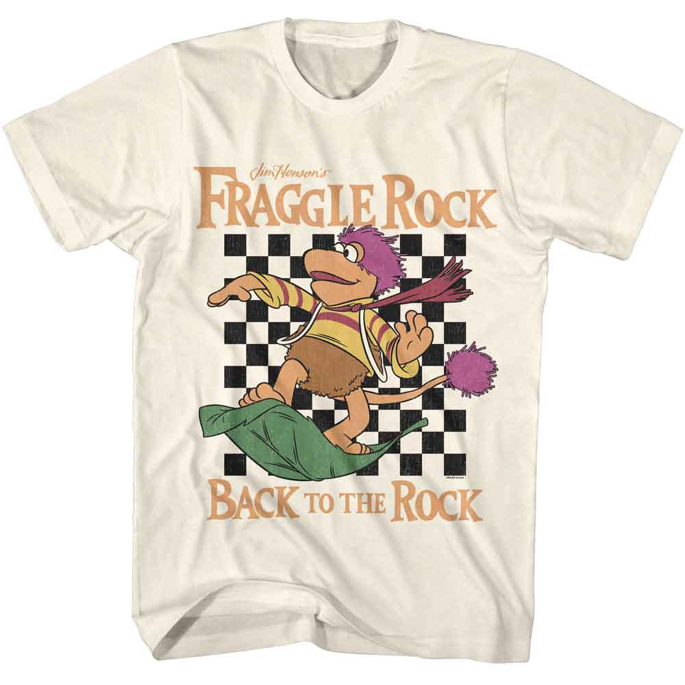 Fraggle Rock Natural Adult Short Sleeve Tshirt