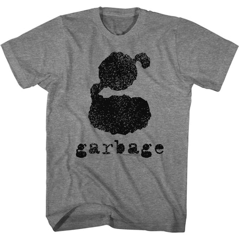 Garbage Graphite Heather Adult S/S Tshirt