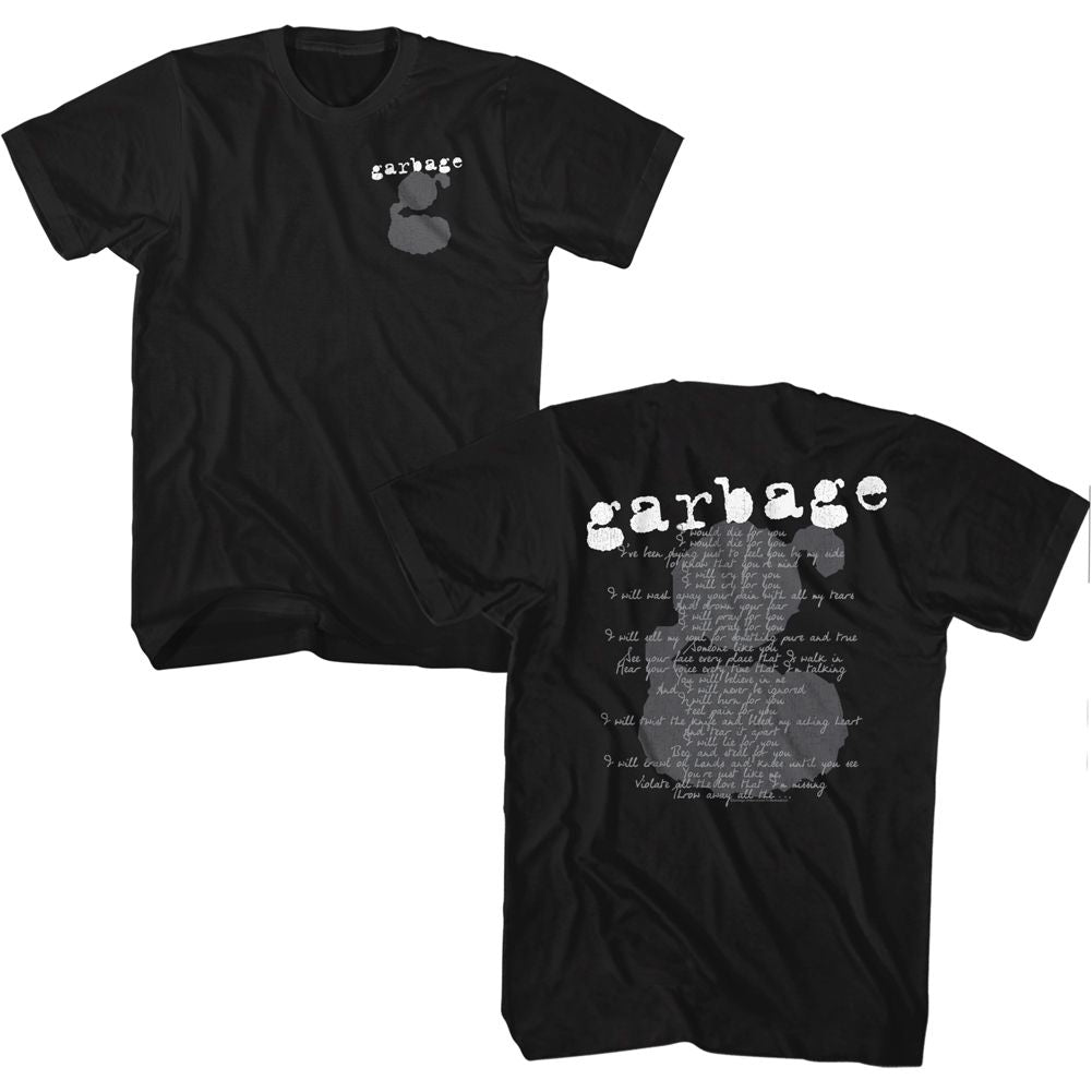 Garbage Black Adult S/S Tshirt