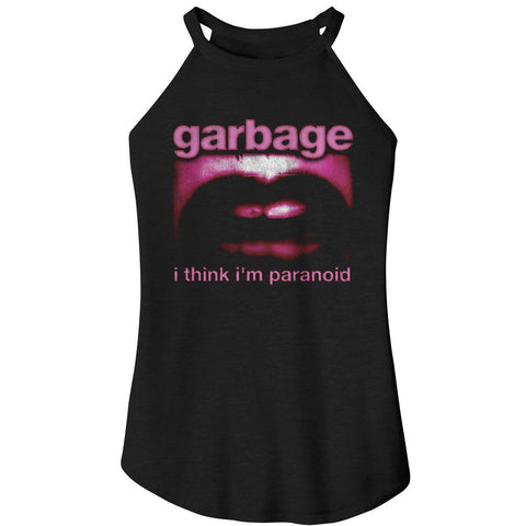 Garbage Black Ladies Sleeveless Rocker Tank
