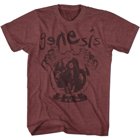 Genesis Vintage Maroon Heather Adult S/S Tshirt