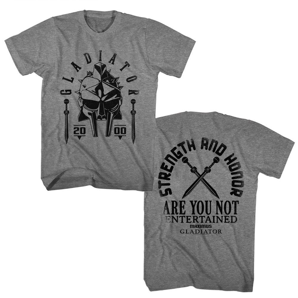 Gladiator Graphite Heather Adult Short Sleeve Tshirt