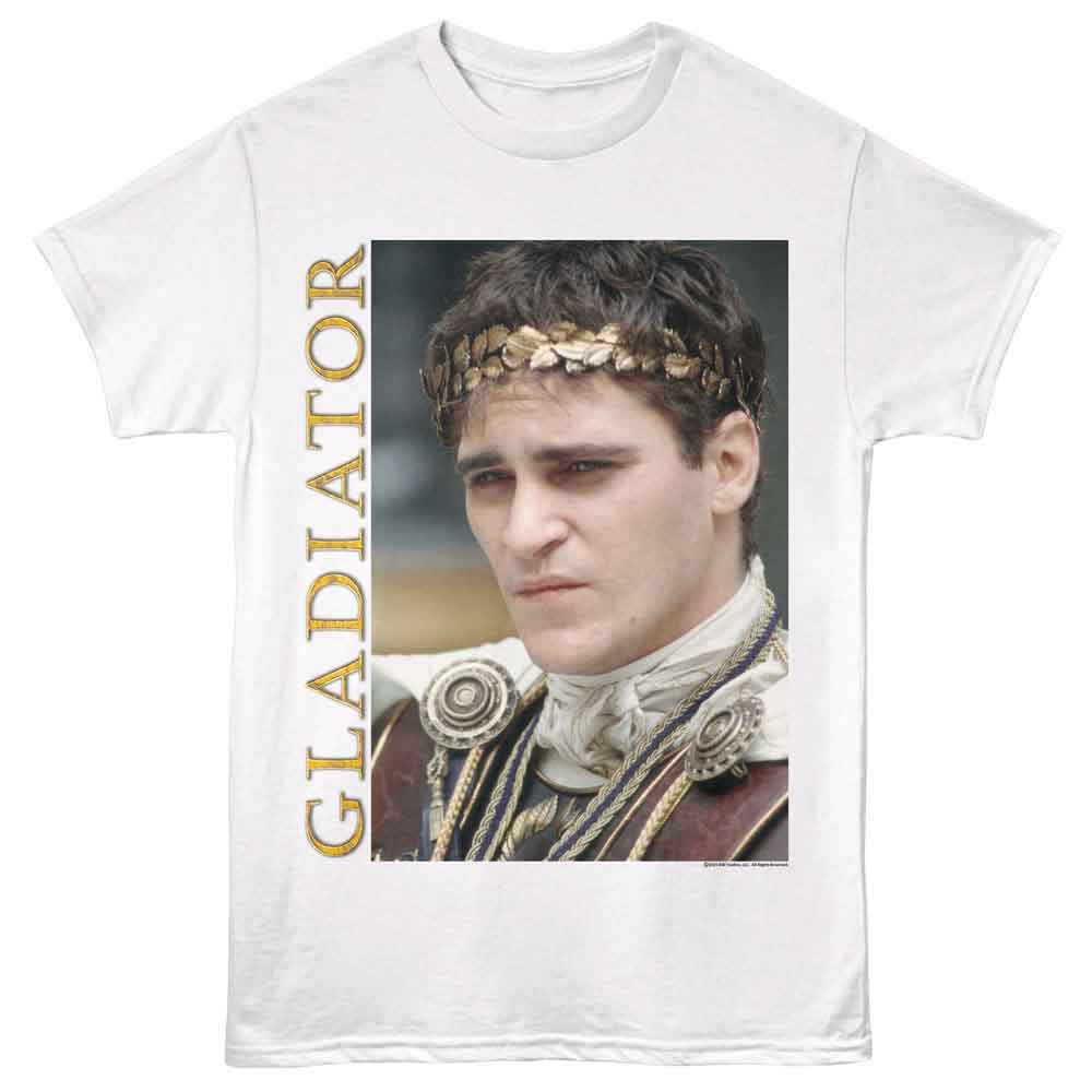 Gladiator White Adult Short Sleeve Tshirt