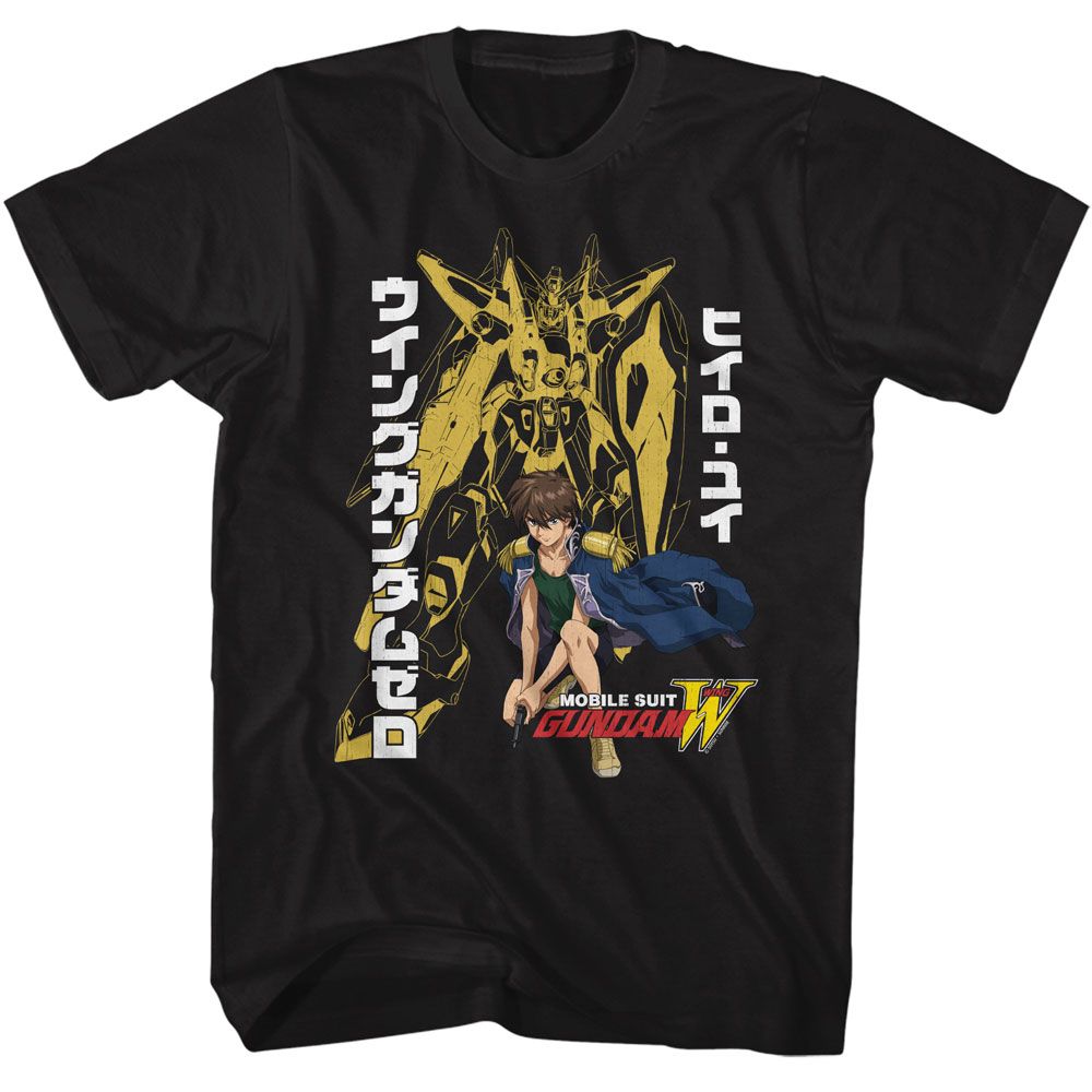 Gundam Black Adult Short Sleeve Tshirt