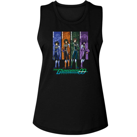 Gundam Black Ladies Muscle Tank