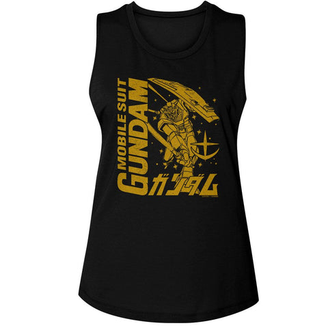 Gundam Black Ladies Muscle Tank