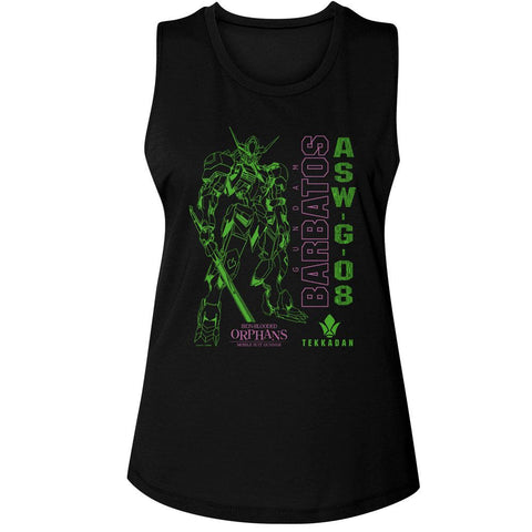 Gundam Black Ladies Muscle Tank
