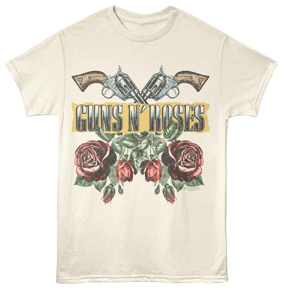 Guns N Roses Natural Adult S/S Tshirt