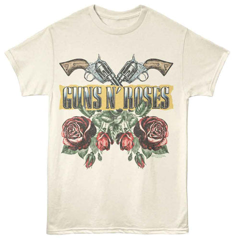Guns N Roses Natural Adult S/S Tshirt