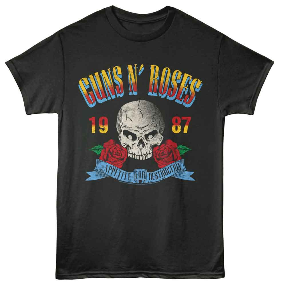 Guns N Roses Smoke Adult S/S Tshirt