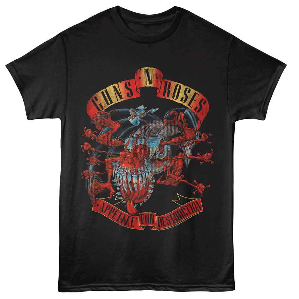 Guns N Roses Black Adult S/S Tshirt