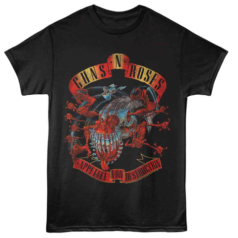 Guns N Roses Black Adult S/S Tshirt