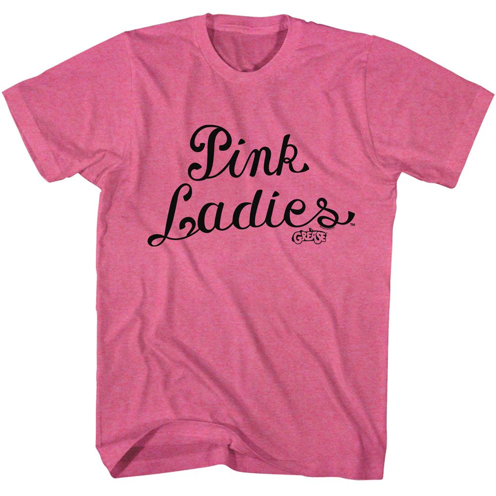 Grease Retro Pink Heather Adult Short Sleeve Tshirt