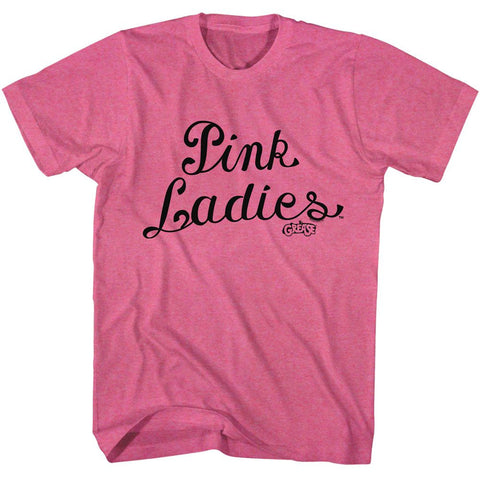 Grease Retro Pink Heather Adult Short Sleeve Tshirt